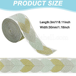 Polyester-Jacquard-Blattband für Bekleidungszubehör&nbsp;OCOR-WH0097-23A