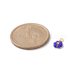 8 Stück 8-farbige Blumen-Glasperlen-Charms&nbsp;PALLOY-JF02004-02