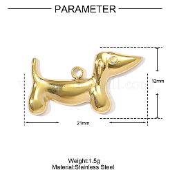 Anhänger aus Edelstahl 304&nbsp;STAS-OY001-58G