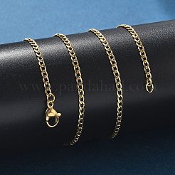 Collares de cadena de eslabones de acero inoxidable 304 con revestimiento iónico (IP)&nbsp;NJEW-K099-04G