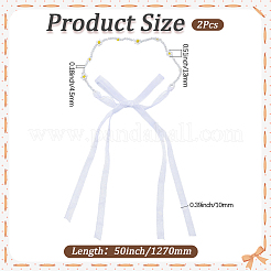 2 Stück Schneestiefel-Dekoration aus Kunststoffperlen&nbsp;FIND-GF0009-08A