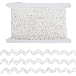 3 Rolle gewelltes Fransenband aus Polyester mit Glitzer&nbsp;OCOR-GF0004-45B