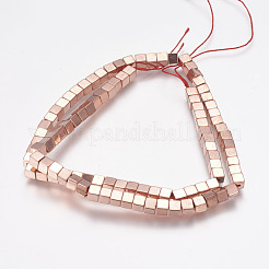 Non magnetici fili di perline di ematite sintetico&nbsp;X-G-G652-14RG