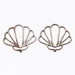 Grands pendentifs en bois creux non finis&nbsp;WOOD-N006-141