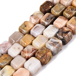Chapelets de perles en agate fou naturel&nbsp;G-Q608-10B