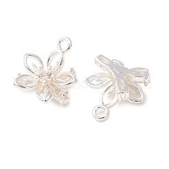 Latón micro pavimenta claro cubic zirconia encantos&nbsp;CU-CBAEC99-22S