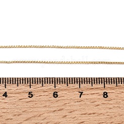 0.8 mm lange Messing-Kettenhalsketten&nbsp;NJEW-G341-02G