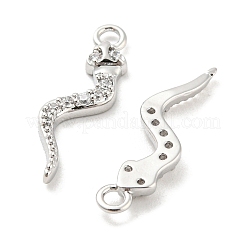 Pendentifs avec zircon cubiques à micro-pavés en laiton&nbsp;KK-E090-03P