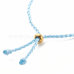 Bracciale in corda intrecciata con filo di poliestere&nbsp;AJEW-JB01119