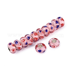 Handgefertigte Glasperlen mit Messingkern im europäischen Stil&nbsp;LS-LAMP-N044-05S-01