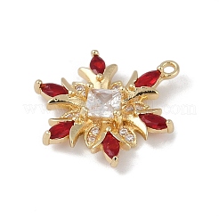 Pendentifs en laiton avec micro pavé de zircone cubique&nbsp;KK-Z065-01-01G