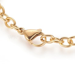 Conjuntos de pulseras de eslabones de acero inoxidable 304&nbsp;SJEW-E335-04