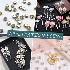 100 Stück Legierung Cabochons&nbsp;FIND-SC0022-09P