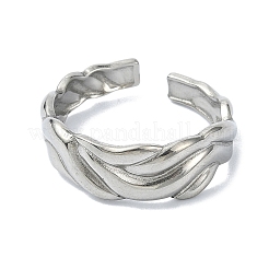 Anneaux de manchette ouverts en acier inoxydable 304&nbsp;RJEW-M019-41P
