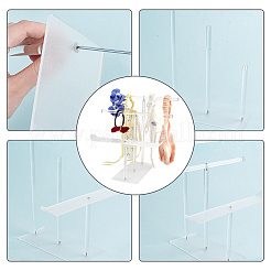 3-stöckiger Acryl-Haarband-Präsentationsständer&nbsp;ODIS-WH0030-82