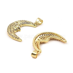 Placage en rack véritables pendentifs en laiton plaqué 18k or véritable&nbsp;KK-B077-28G