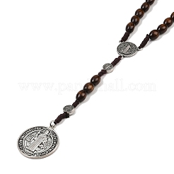 Collares de cuentas de rosario de madera&nbsp;FS-WG6BD27-03