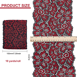 Polyester-Spitzenblumenstoff&nbsp;DIY-WH0034-95A