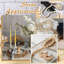 4 pz decorazioni pendenti con perline di legno&nbsp;HJEW-MA00019
