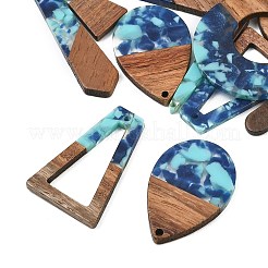 Pendentifs en bois de noyer et résine transparente&nbsp;WD-CBA583A-24