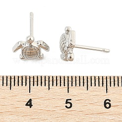 Clous d'oreilles en laiton&nbsp;EJEW-R016-26P-04