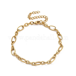 Bracciali a maglie in acciaio inossidabile 304&nbsp;BJEW-K265-02G