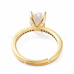 Anillo ajustable de circonita cúbica&nbsp;RJEW-E264-02G