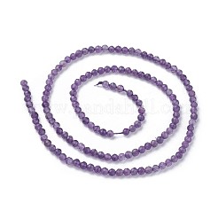 Natürlichen Amethyst Perlen Stränge&nbsp;X-G-F619-12-2mm