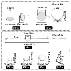 Kit de fabrication de bijoux demi-ronds à faire soi-même&nbsp;DIY-SC0018-24