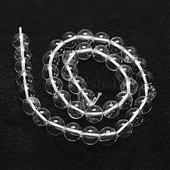 Chapelets de perles en cristal de quartz naturel&nbsp;G-D840-61-6mm