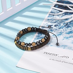 Set di braccialetti con perline di legno&nbsp;BJEW-JB08349