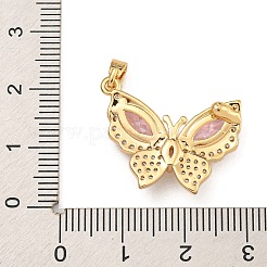 Cremagliera placcatura micro ottone spianare pendenti zirconi&nbsp;KK-U035-08G