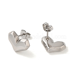 Anlaufgeschützter Ohrstecker aus 304 Edelstahl&nbsp;EJEW-C099-07P