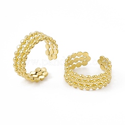 Bague manchette en acier inoxydable 304 avec placage ionique (IP) pour femme&nbsp;LS-RJEW-C060-18G