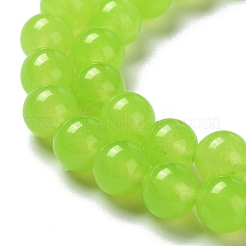 Natürliche und gefärbte Perle Malaysia Jade Stränge&nbsp;G-A146-8mm-A09-01
