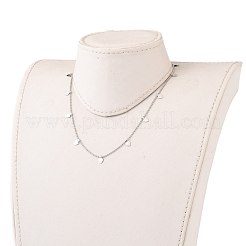 Collane con ciondolo a forma di cuore in acciaio inossidabile 304 anti-ossidazione&nbsp;NJEW-JN03197