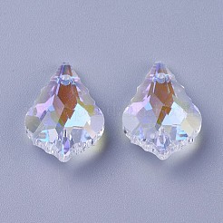 Facettierten Glas-Anhänger&nbsp;GLAA-F068-C27