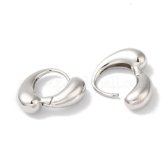 Orecchini a cerchio in ottone a goccia da donna&nbsp;EJEW-U008-15P