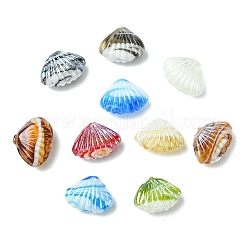 40pcs 8 Farben handgemachte Bunte Malerei-Perlen&nbsp;LAMP-CJ0002-76