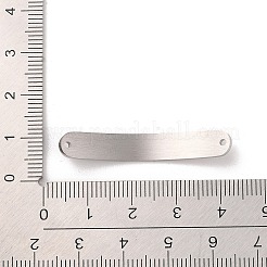 Ciondoli di collegamento rettangolari curvi in acciaio inossidabile 304 spazzolato anti-ossidazione&nbsp;STAS-R222-03P