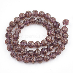 Perles vernissées de sable d'or manuelles &nbsp;LAMP-T006-05B