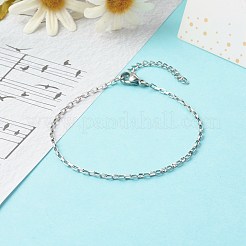 Bracciali a catena in acciaio inossidabile 304 anti-ossidazione&nbsp;X-BJEW-JB06610