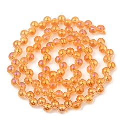 Chapelets de perles en verre électroplaqué&nbsp;GLAA-Q105-01F