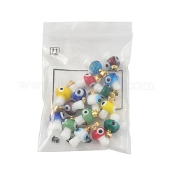 16pcs 8 Farben handgemachte Bunte Malerei-Anhänger&nbsp;LAMP-FS0001-47