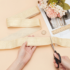 Blumenbänder aus Polyester-Jacquard&nbsp;SRIB-WH0011-167C