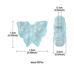 50 Stück transparente Glasperle&nbsp;GLAA-FS0001-75