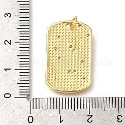 Latón chapado en cremallera con colgantes de circonita cúbica&nbsp;KK-Z086-38G