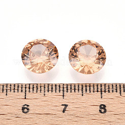 Cabochons à dos pointu de zircone cubique en forme de diamant&nbsp;ZIRC-R004-10mm-04