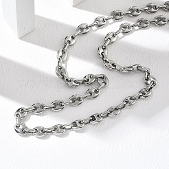 Ensembles de colliers et bracelets en acier inoxydable 304 avec chaîne en forme de grain de café&nbsp;SJEW-D091-09P