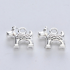 Tibetischer stil Aluminium Anhänger & Charms&nbsp;TIBE-R316-010AS-RS